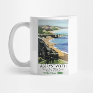 Aberystwyth, Wales - Vintage Railway Travel Poster - 1949 Mug